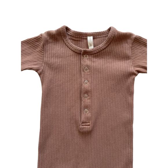 Quincy Mae Ribbed Jumpsuit Romper Size 3-6m - Picture 2 of 4